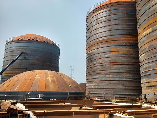 泰兴焦粉钢板仓